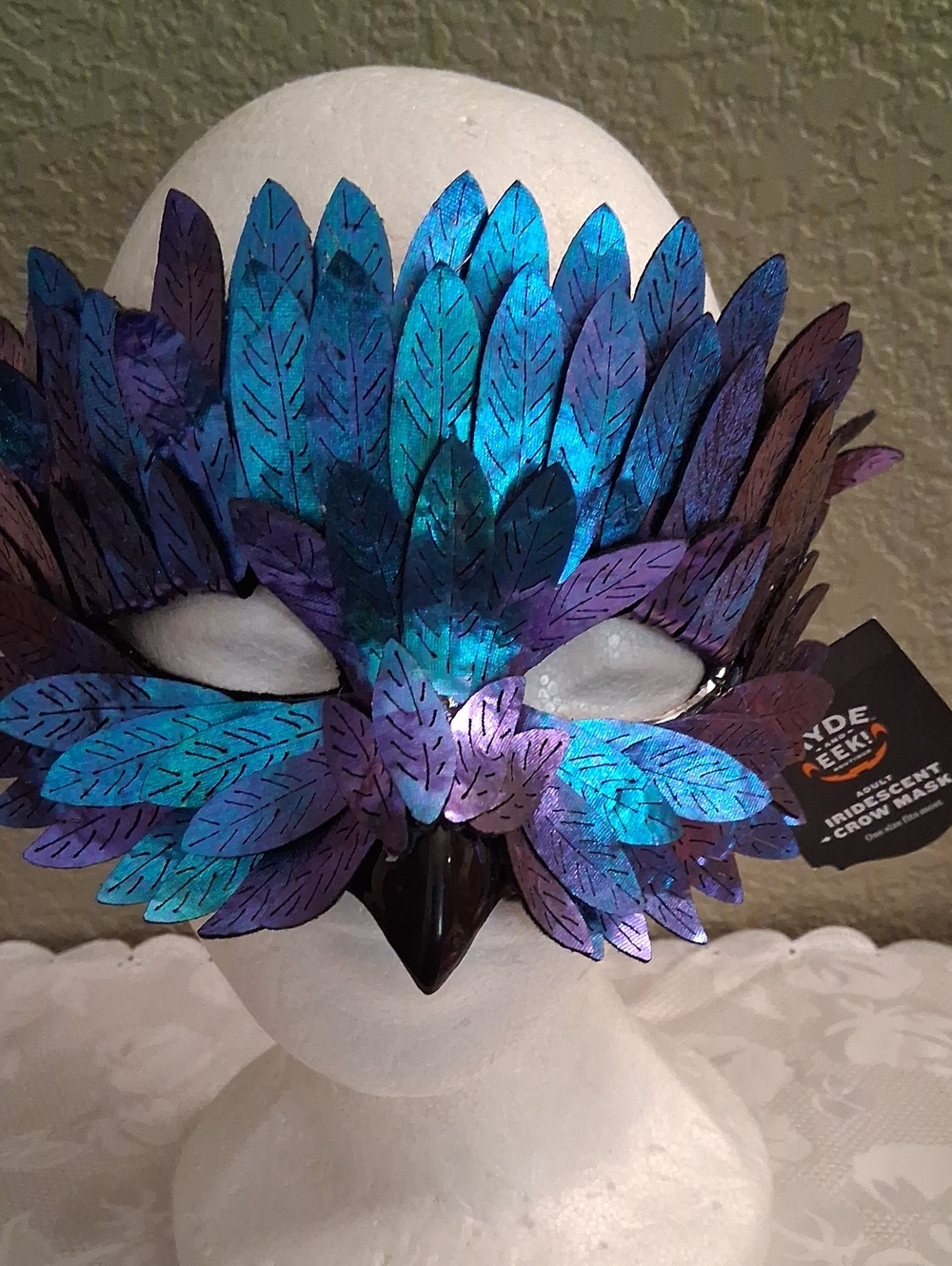 Target Blue Purple Feathered Masquerade Mask NWT